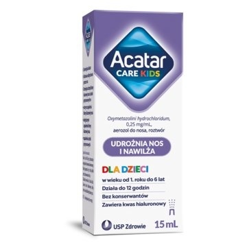 ACATAR CARE KIDS aerozol d/nosa 0.25mg/ml * 15ml