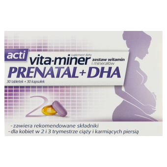 ACTI VITA-MINER PRENATAL+DHA 30tabl.+ 30kaps.     
