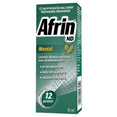 AFRIN ND Mentol 0.5mg/ml 15ml aerozol do nosa     