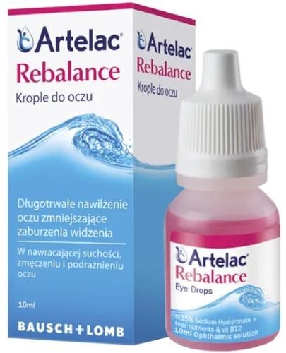 ARTELAC REBALANCE krople do oczu 10ML             