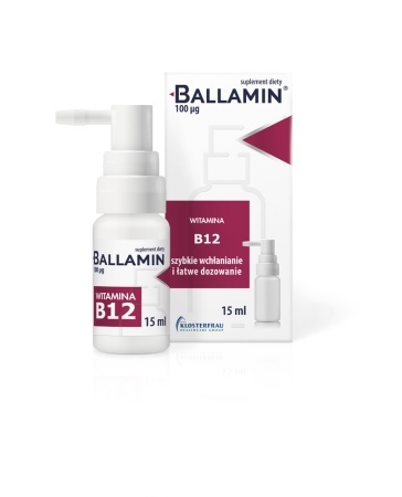 BALLAMIN aerozol doustny witamina B12 15ml