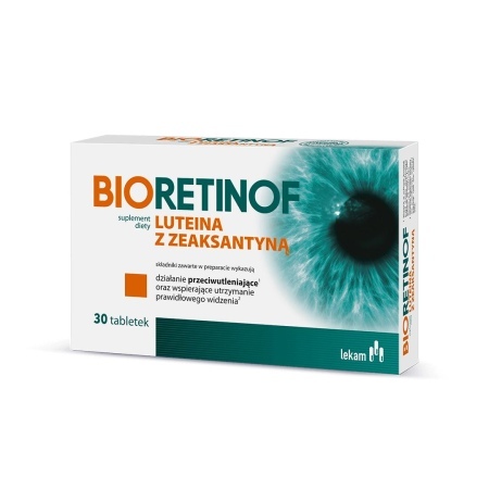 Bioretinof luteina z zeaksantyną - tabletki powlekane 30 szt