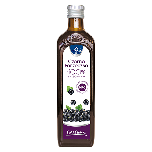 CZARNA PORZECZKA -sok z czarnej porzecz.100% 490ml