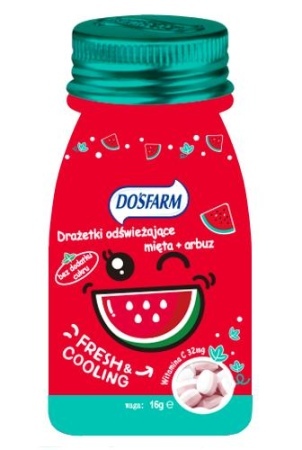 Dosfarm drażetki odświeżające Mięta + Arbuz -  100 g