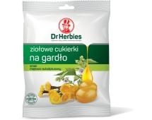 Dr Herbies Ziołowe cukierki na gardło smak miętowo-eukaliptusowy -  70 g (torebka)