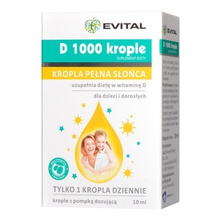 Evital D 1000 krople -  10 ml