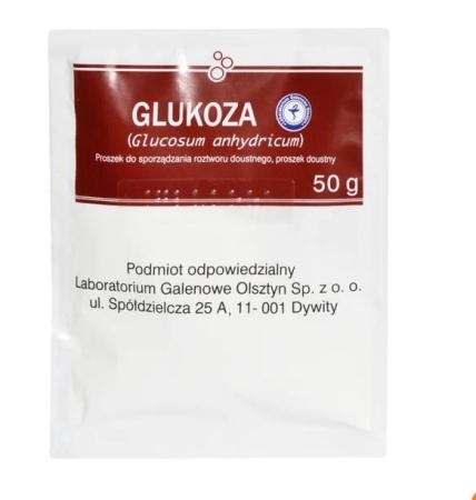 Glukoza Laboratorium Galenowe Olsztyn - proszek do sporządzania roztworu doustnego, proszek doustny 1 op. 50 g