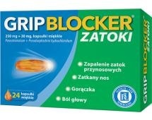 Gripblocker Zatoki 250 mg + 30 mg kapsułki miękkie 24 kaps.