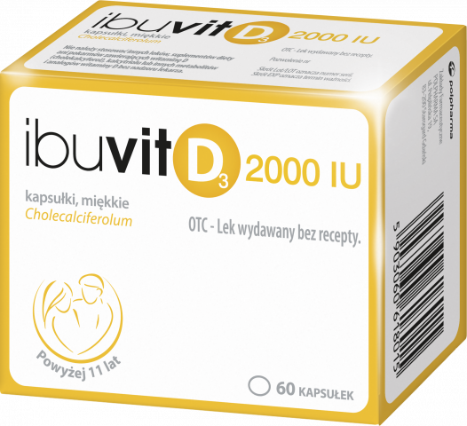 IBUVIT D3 2000IU, kaps.m. 2000IU * 60             