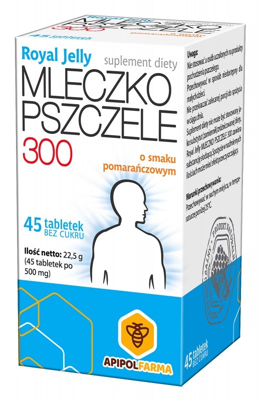 MLECZKO PSZCZELE (ROYAL JELLY) 300mg * 45tabl.    