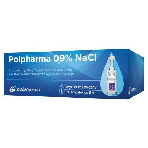 NATRIUM CHLORATUM POLPHARMA 0,9% NaCl 5ml *120amp 