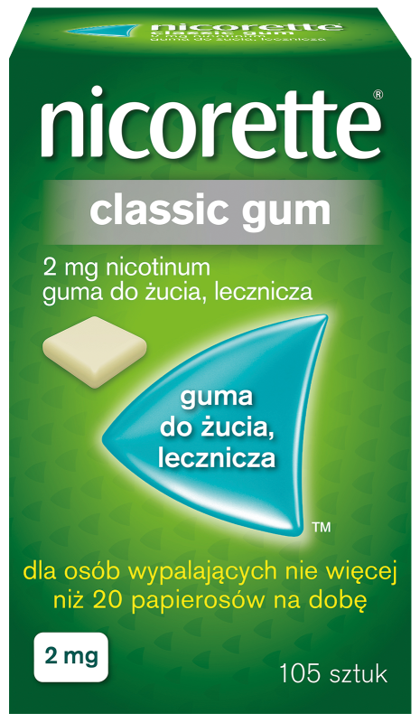 NICORETTE CLASSIC GUM 2mg * 105                   