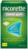 NICORETTE CLASSIC GUM 4mg * 105                   