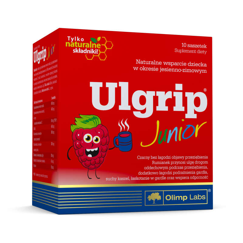Olimp Ulgrip med Junior malinowy - syrop 125 ml