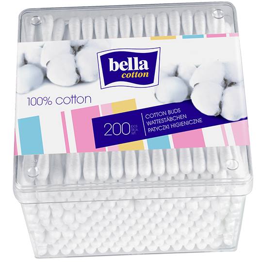PATYCZKI hig. BELLA *200szt. /pudełko plastikowe/