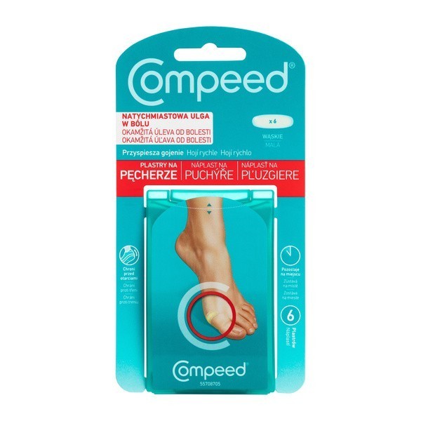 PLASTER COMPEED na pęcherze *6szt. /wąski/        