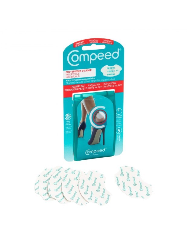 PLASTER COMPEED p/pęcherze n/pięty *5szt          
