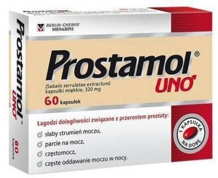 PROSTAMOL UNO KAPS. 0,32 G WYCIĄGU 60 KAPS.       
