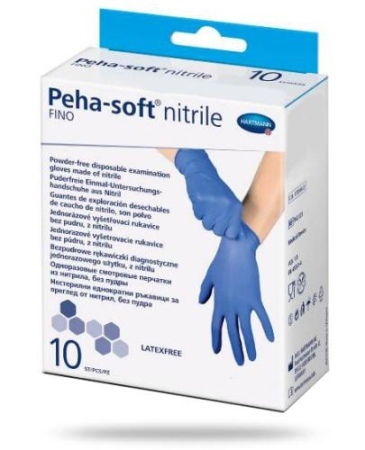 RĘKAWICE PEHA SOFT nitrile fino L *10 sztuk