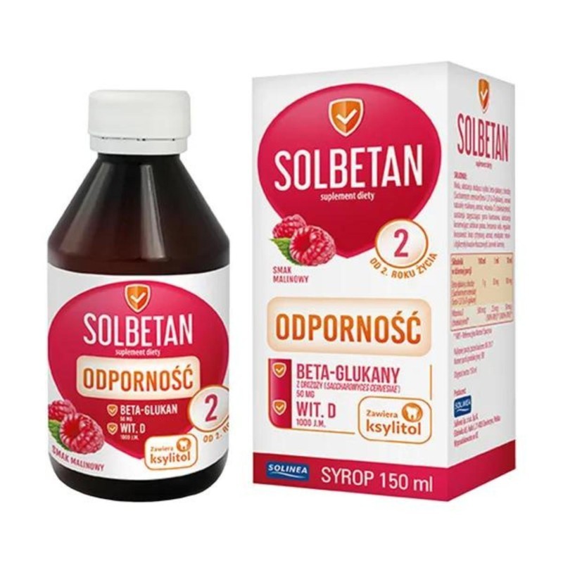 SOLBETAN syrop 150 ml (smak malinowy)             