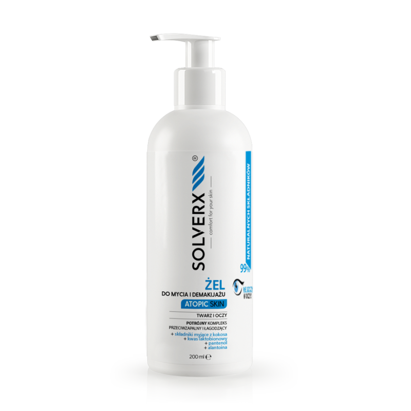 Solverx Face Wash Atopic Skin, żel, 200 ml  
