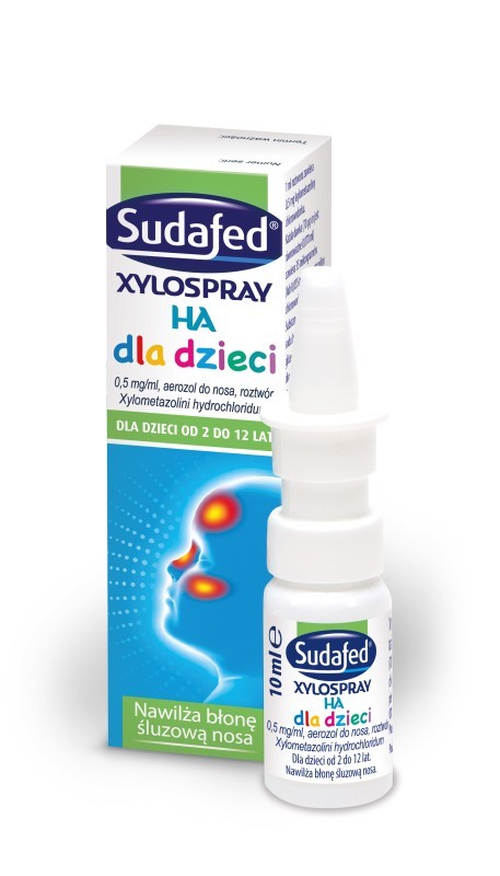 SUDAFED XYLOSPRAY HA dla dzieci 0,5mg/ml 10ml     