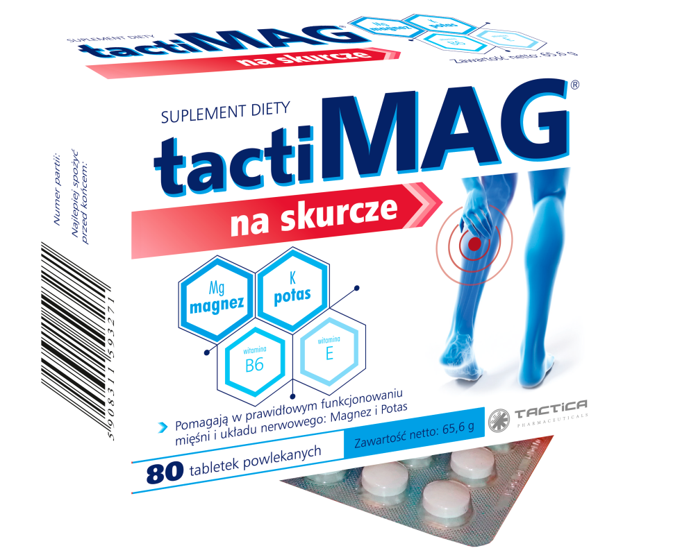 Tactimag na skurcze, tabletki powlekane 80 szt.
