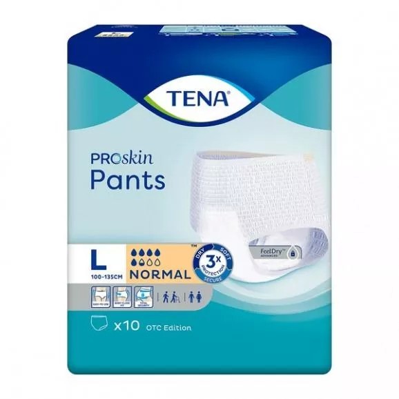 TENA PANTS PROSKIN PLUS OTC L * 10                