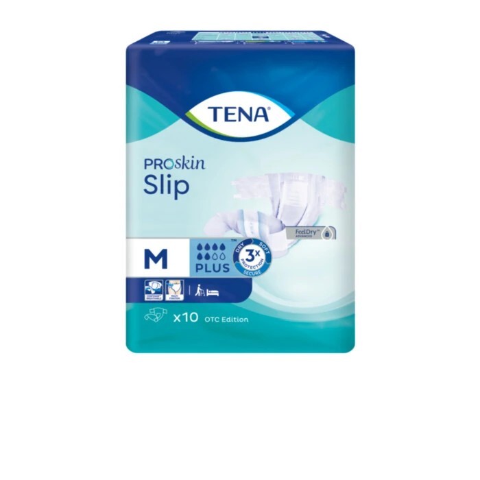 TENA SLIP PROSKIN PLUS OTC M * 10                 