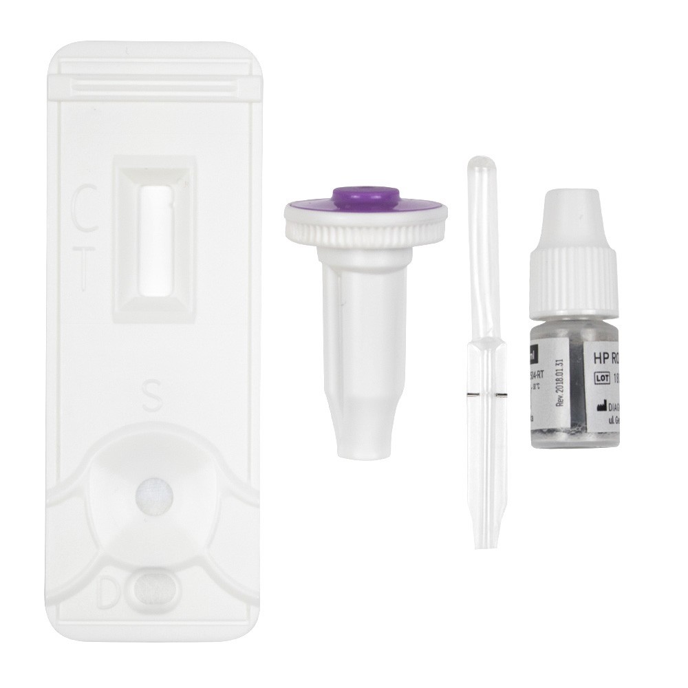 Test HelicobacterPylori Diago-HP do wykrywania bakterii Helicobacter pylori, 1 zest.  