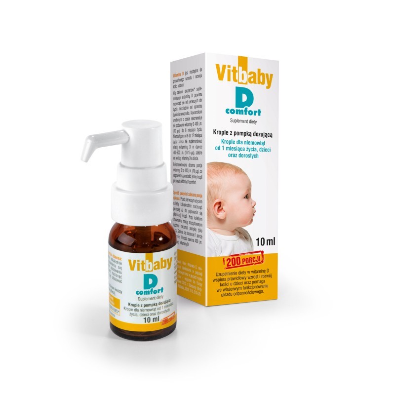 VITBABY D COMFORT KROPLE  400 J.M. - 10 ML        