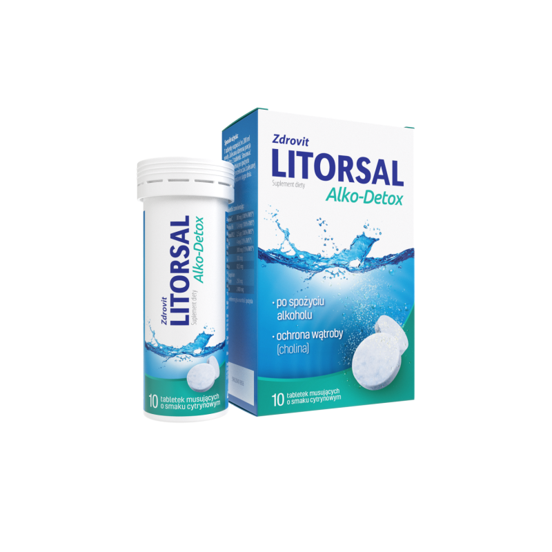 ZDROVIT LITORSAL Alko-Detox 10 tabl.mus.          